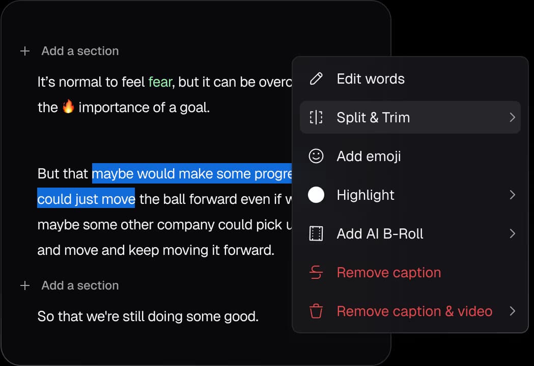Text edit
