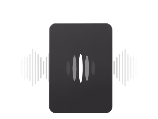 Icon: voiceover